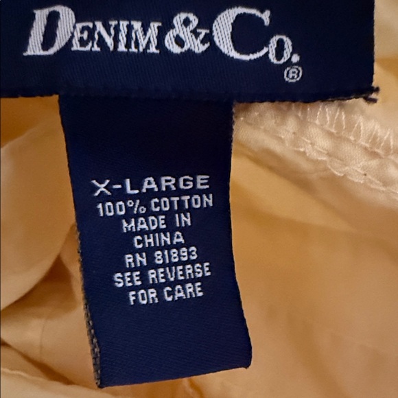 Dana Buchman Light Yellow Textured Shirt/jacket with side pockets - Picture 4 of 5